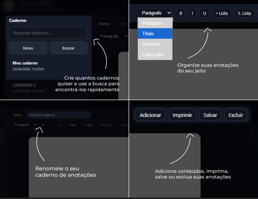 Print do Caderno Virtual